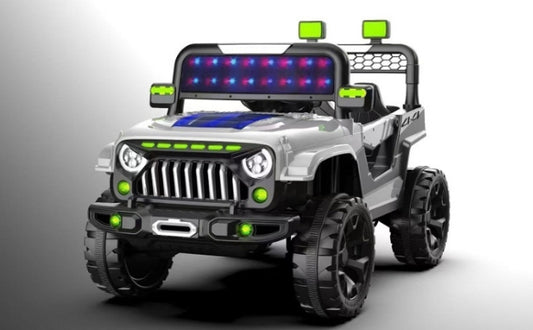 Jeep medium size, For age 2 to 7 years, Jeep for kids, Rechargeable battery operated kids jeep, music mp3 LED lights, double motors big battery.