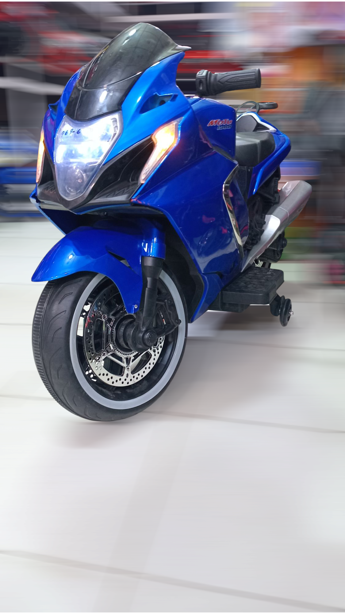 Full-size electric motorbike for kids, high quality. - Image 4