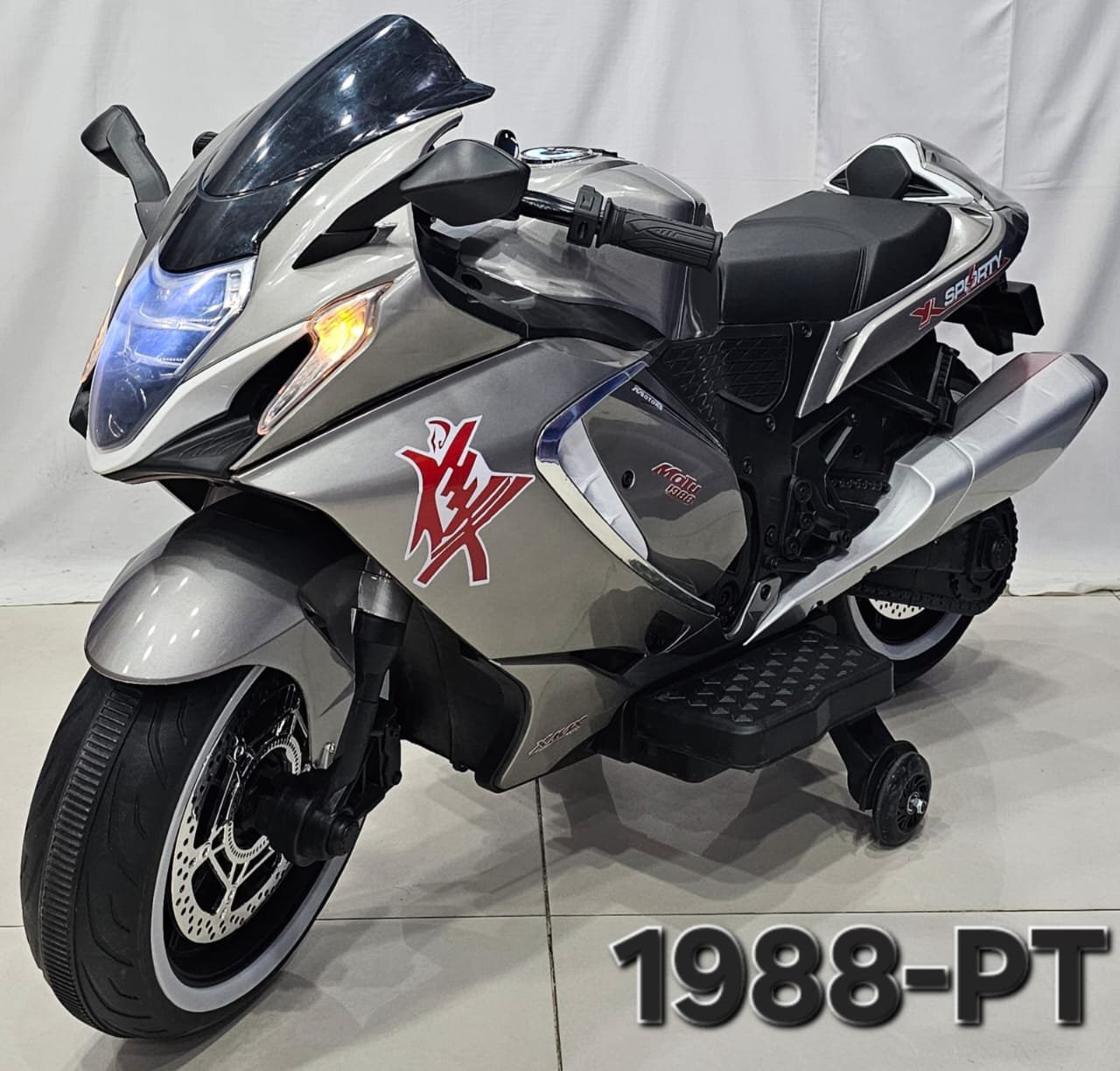 Full-size electric motorbike for kids, high quality. - Image 2