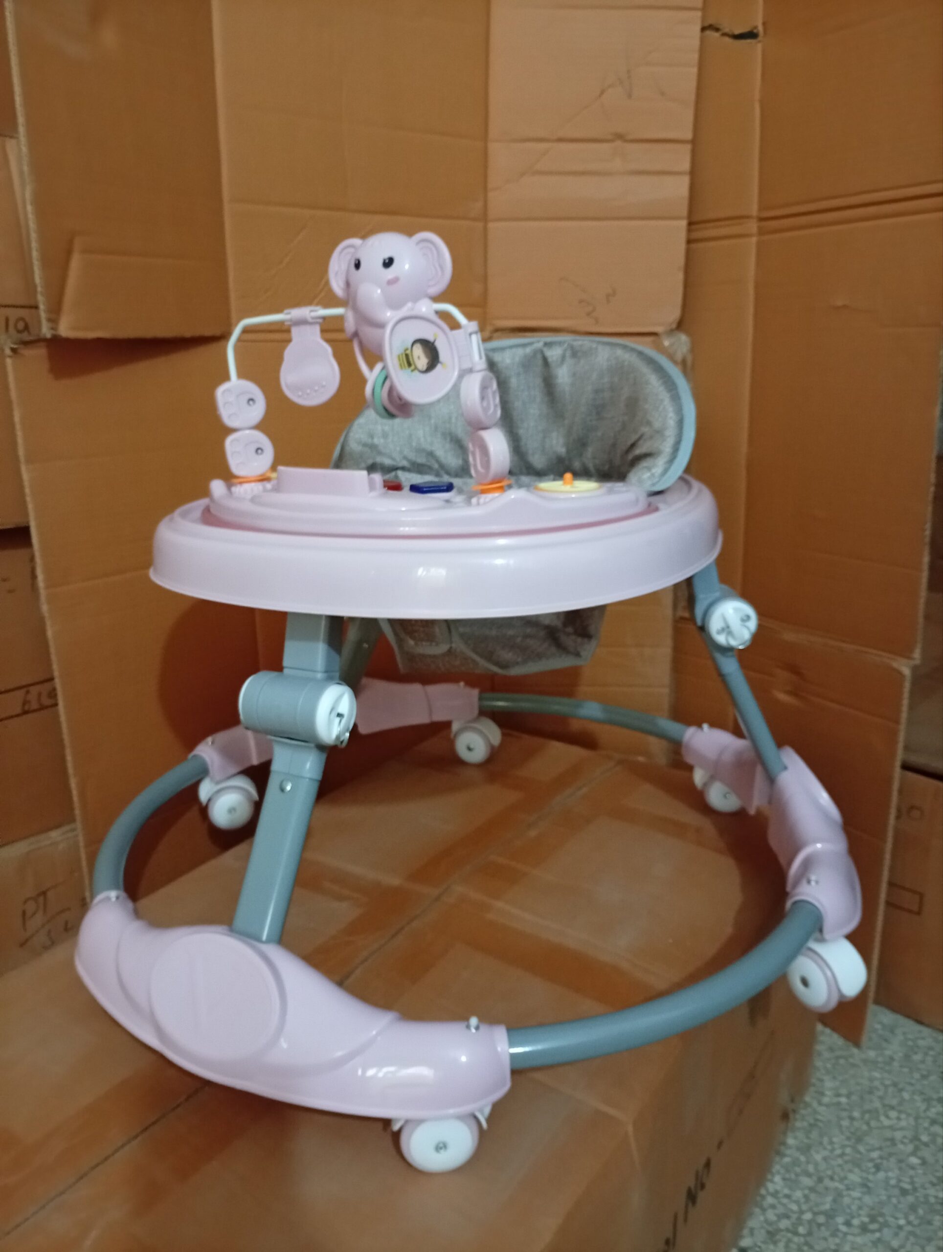 Baby Walker with Front Toys - Musical walker - Foldable - Size adjustable - - Image 5