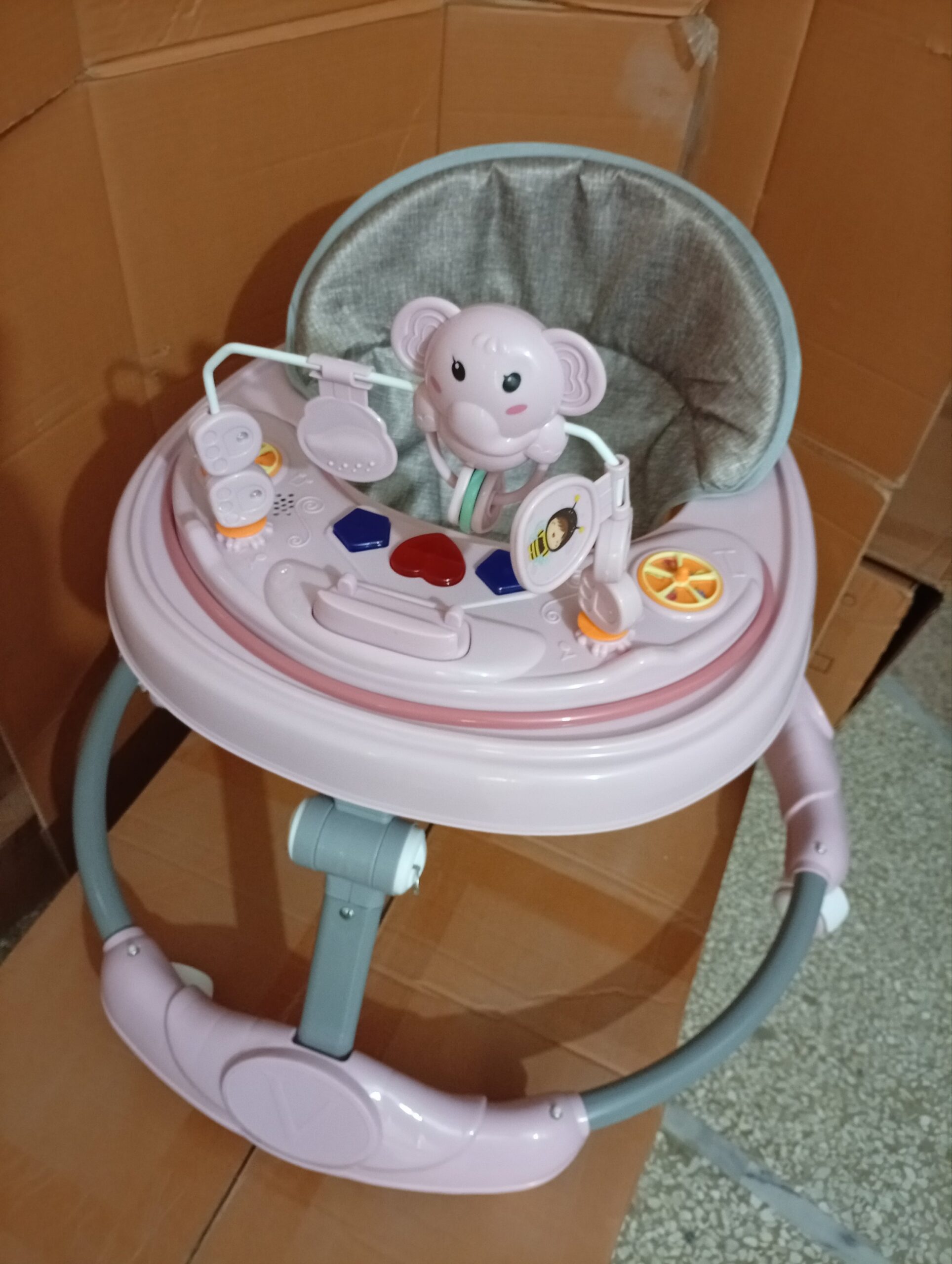 Baby Walker with Front Toys - Musical walker - Foldable - Size adjustable - - Image 6