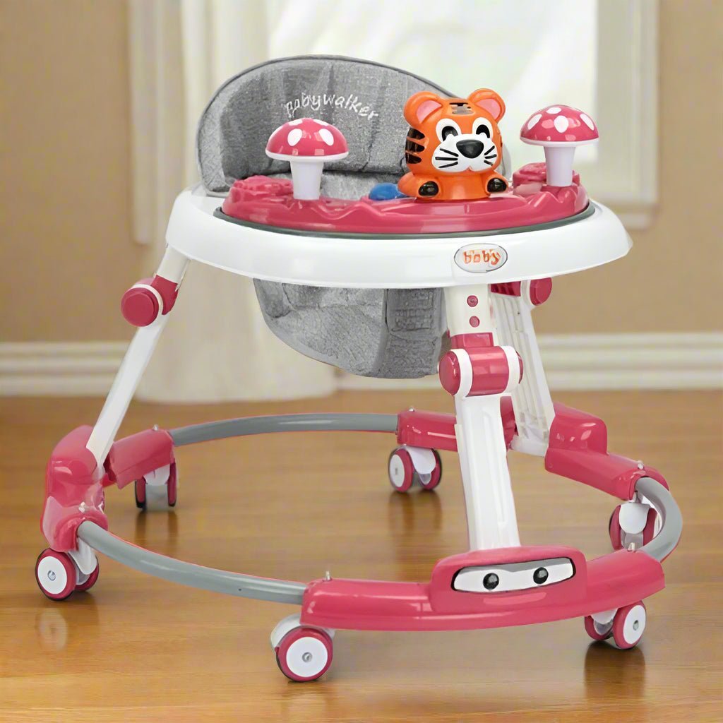 Baby Walker with Front Toys - Musical walker - Foldable - Size adjustable -